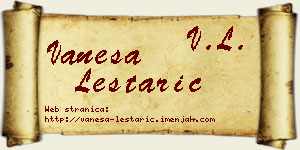 Vanesa Leštarić vizit kartica